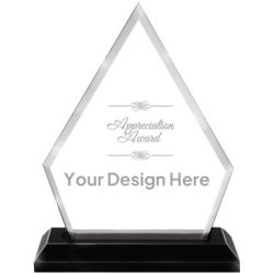 Custom Diamond Acrylic Award
