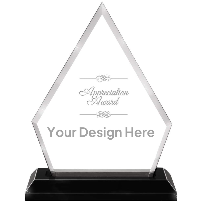 Custom Diamond Acrylic Award